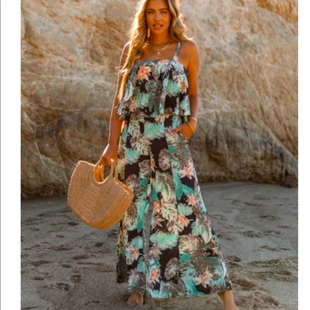 NWT Midnight in Paradise Palazzo Pant